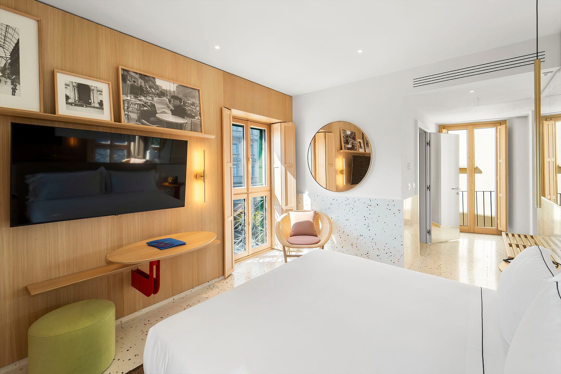 Detail of Comfort Double Room with double bed – Hotel Milu Milano